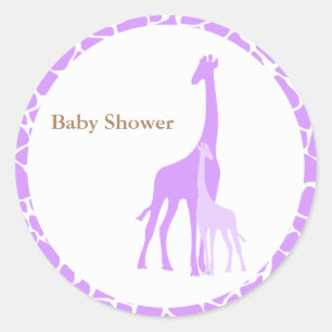 Mum and Baby Giraffe Stickers