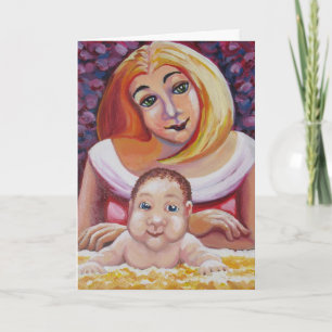 Mum and baby - Mother's Day Card