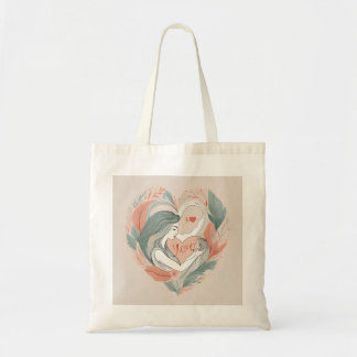 mum and baby  tote bag