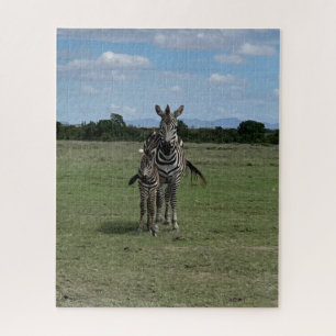 Mum and Baby Zebra Kenya Jigsaw Puzzle