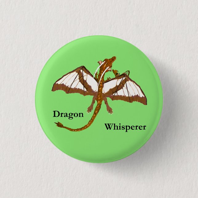 Mum and Child Dragons 3 Cm Round Badge (Front)