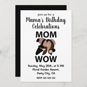 Mum and Child Mum's Birthday Invitation