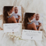 Mum and Child - Photo Joint Birthday Script Invitation<br><div class="desc">A modern joint Birthday invitation featuring your own photo and a script font with the names and ages of the parent and child. Perfect for a double Birthday party!</div>