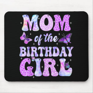 Mum And Dad Birthday Girl Butterfly Family Party D Mouse Pad
