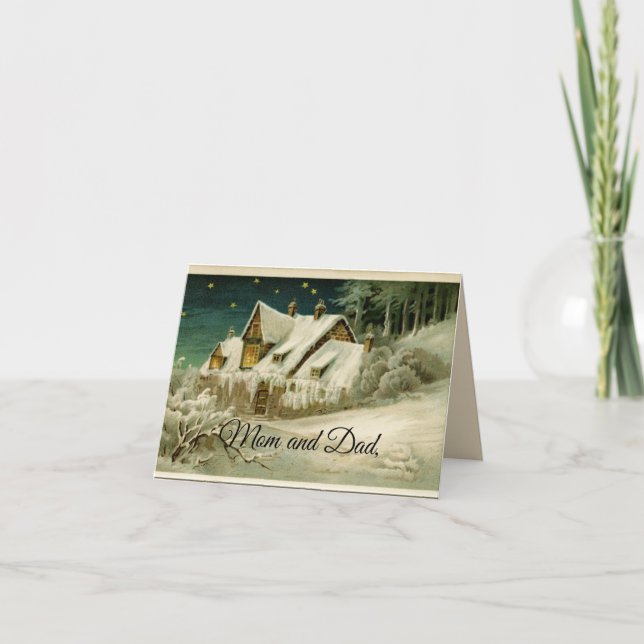 Mum And Dad Christmas Card (Front)