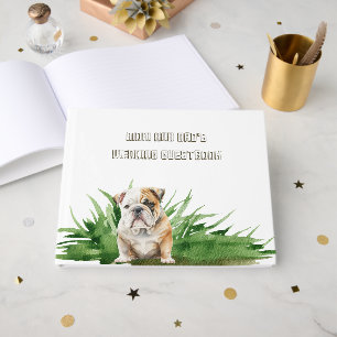 Mum and Dad Dog Wedding Guest Book
