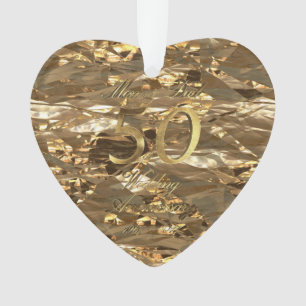 Mum and Dad Golden Wedding Anniversary 50th Ornament