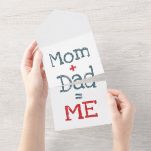Mum and Dad is Me All In One Invitation