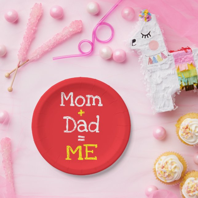 Mum and Dad is Me Paper Plate (Party)