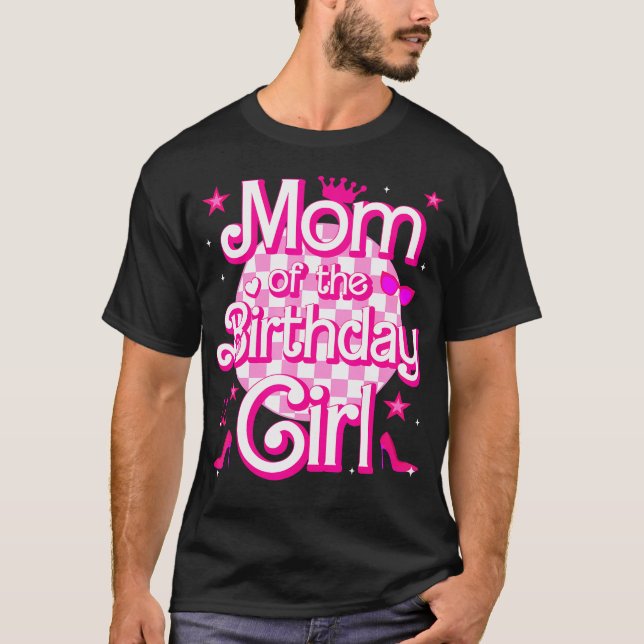 Mum And Dad Of The Birthday Girl Doll Family Party T-Shirt (Front)