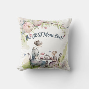 Mum and Daughter Tea Party Cushion
