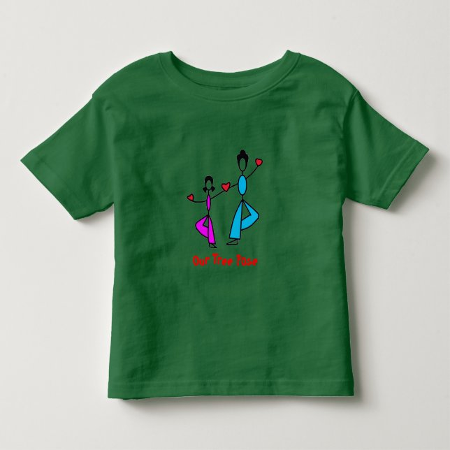 Mum and Daughter's Tree Pose - Yoga Shirts (Front)