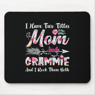 Mum And Grammie Cute Flowers Birthday Mouse Pad