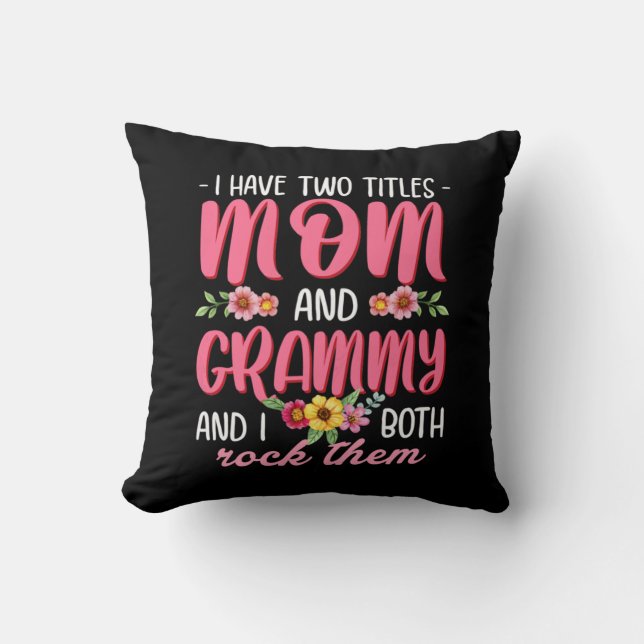 Mum And Grammy Birthday Cushion (Front)