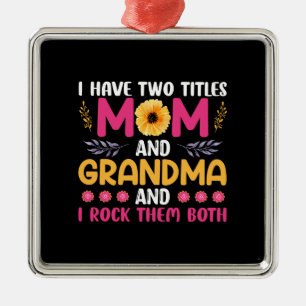 Mum And Grandma Flower Metal Tree Decoration