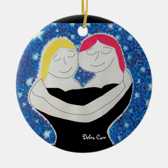 Mum and Me-circle ornament (Front)