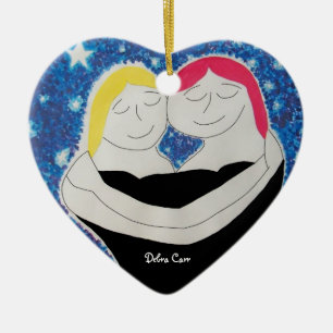 Mum and Me-heart ornament