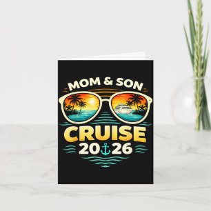 Mum and son cruise 2026 vacation matching  card
