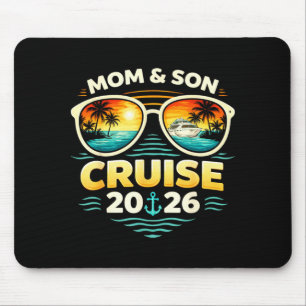 Mum and son cruise 2026 vacation matching  mouse pad