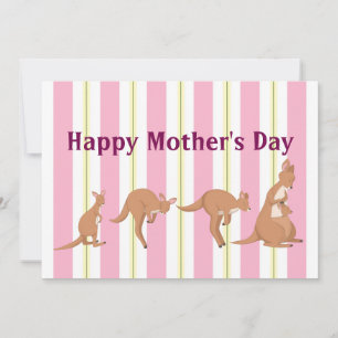 Mum And The Children Flat Holiday Card