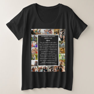 Mum appreciation | Mothers Day 22 Photo Collage Plus Size T-Shirt