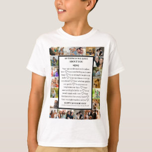 Mum appreciation Mothers Day 22 Photo Collage T-Shirt