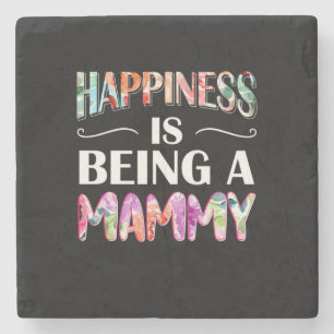 Mum Art Happiness Is Being A Mummy Stone Coaster