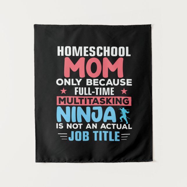 Mum Art Homeschool Mum Tapestry (Front)