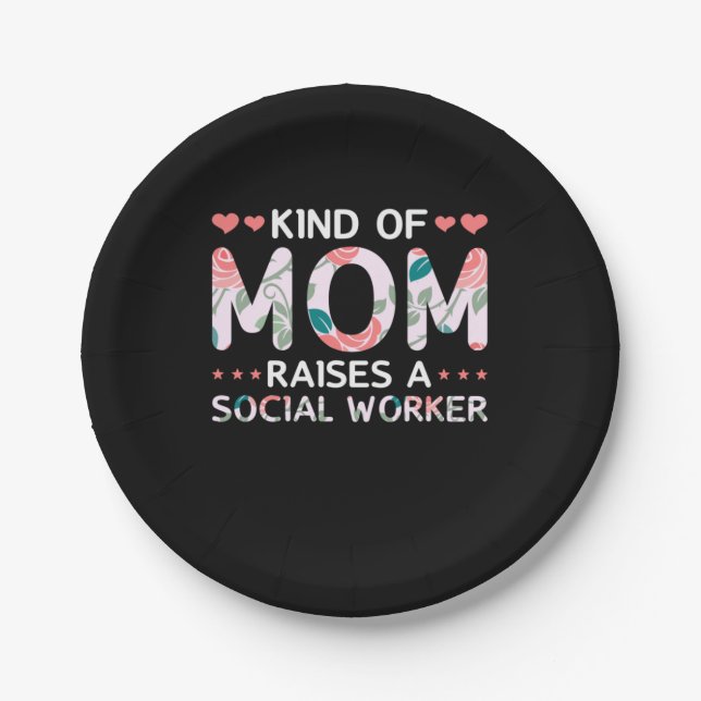 Mum Art Kind Of Mum Paper Plate (Front)