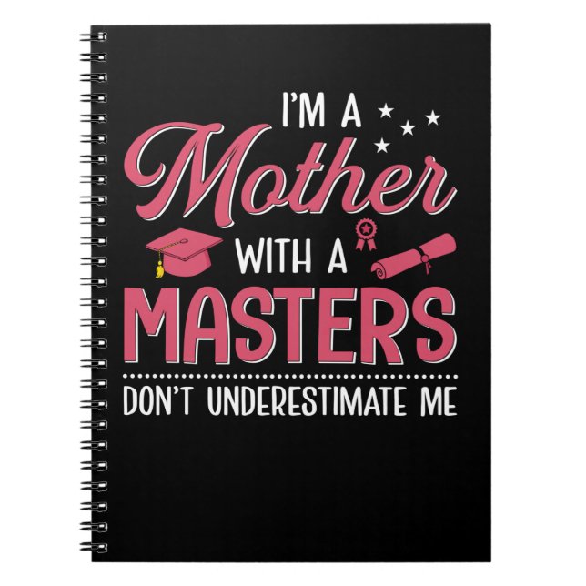 Mum Art Mother With A Master Notebook (Front)