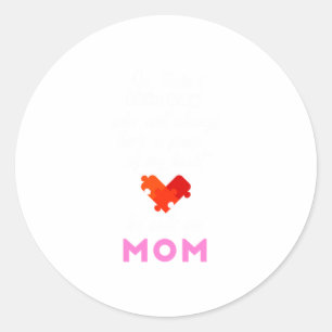 Mum Autism Awareness Day Cool Mothers of Au Classic Round Sticker