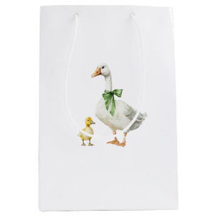 Mum Baby Ducks Animal Baby Shower Medium Gift Bag
