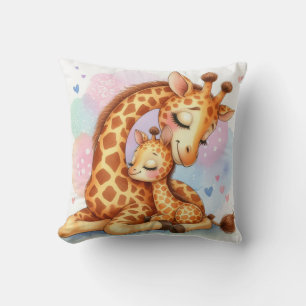 Mum & Baby Giraffe Cushion