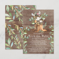 Mum & Baby Moose Baby Shower Book for Baby Card