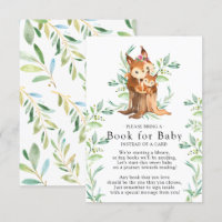 Mum & Baby Squirrel Baby Shower Book for Baby Card