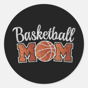 Mum Basketball Player Mothers Day Outfit Game Day  Classic Round Sticker