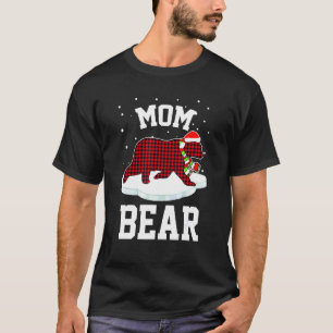 Mum Bear Christmas Pyjamas Matching Family T-Shirt