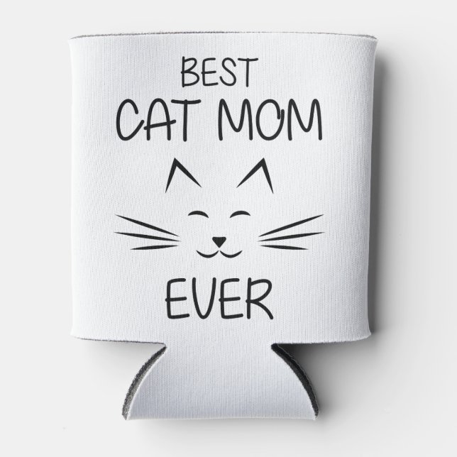 Mum - Best Cat Mum ever Can Cooler (Front)