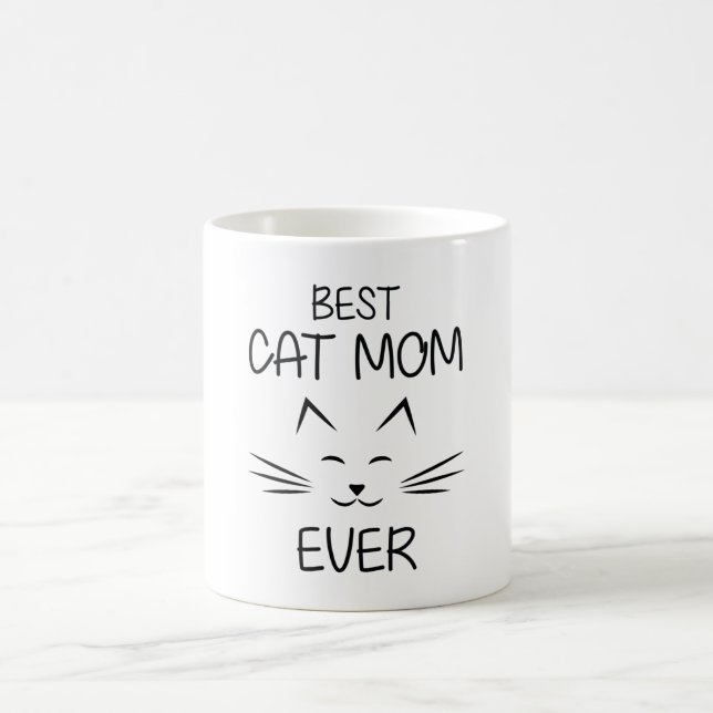 Mum - Best Cat Mum ever Coffee Mug (Center)
