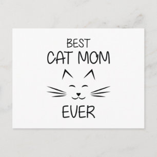 Mum - Best Cat Mum ever Postcard
