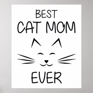 Mum - Best Cat Mum ever Poster