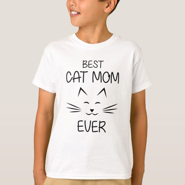 Mum - Best Cat Mum ever T-Shirt (Front)
