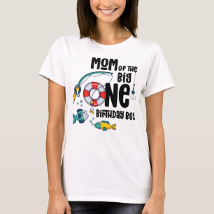 Mum Big One 1-Year-Old Boy Fishing Birthday T-Shir T-Shirt
