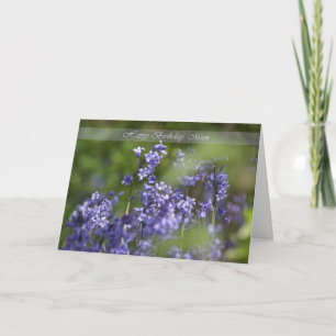 Mum Birthday Card with Beautiful Blue Bells