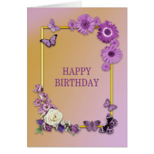 Mum Birthday Flowers and Butterflies