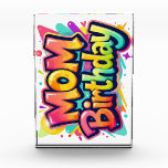 Mum Birthday Rainbow Graffiti Gift for Mother Photo Block<br><div class="desc">Vibrant and cheerful "Mum Birthday" in bold glossy rainbow gradient with bright pink, yellow and blue colours and dripping paint effect. Fun and colourful graffiti style design perfect for celebrating mum's special day. Great birthday gift for mum, mother, wife or grandma from kids and family. Ideal for t-shirts, hoodies, mugs,...</div>