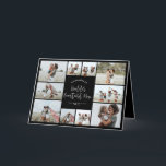 Mum black elegant modern minimal photo collage thank you card<br><div class="desc">Worlds greatest Mum script elegant modern minimal black personalised photo collage simple clean lines mothers day card.</div>