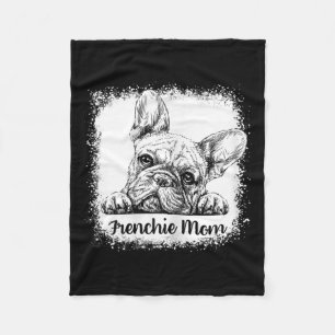 Mum Bleached Cute French Bulldog Mama Gifts Fleece Blanket