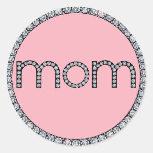 Mum bling ring sticker
