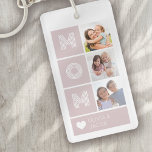Mum Blush Pink Heart Photos Key Ring<br><div class="desc">The perfect gift for Mother's Day</div>